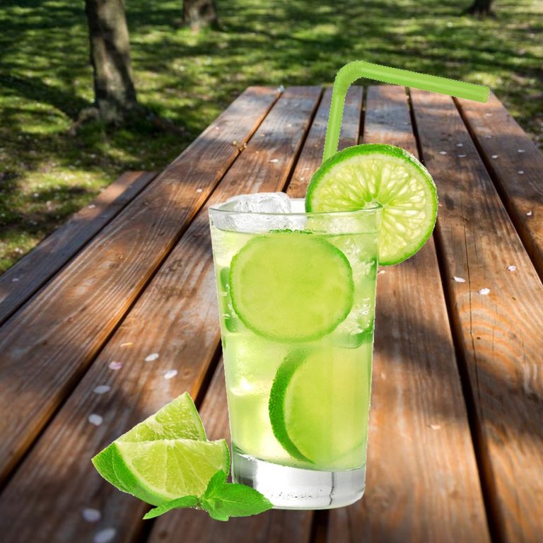 Image d'un verre de Mojito classique dans un verre, une boisson rafraîchissante et estivale.